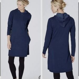 Pure Jill Long Sleeve Blue Dress Size Small Over Size‎ In Excellent Condition